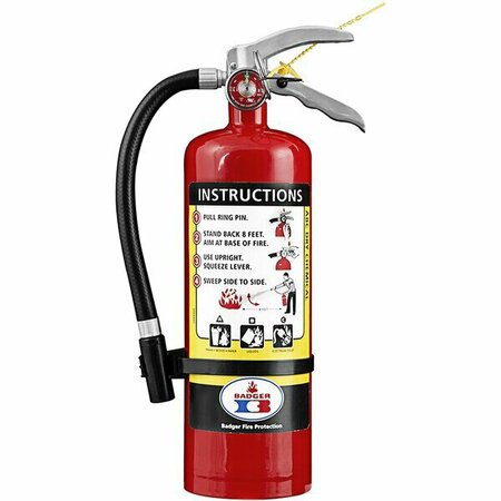 BADGER 22486 5 lb. Standard ABC Multipurpose Dry Chemical Fire Extinguisher 47222486